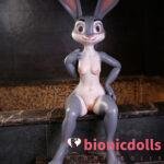 Dolls Castle 168cmFurry Silicone Sex Doll Rabitty